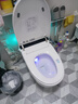 JOMOW墙排后排智能马桶家用全自动语音烘干虹吸式一体式坐便器 高配【黑屏】自动翻盖+清洗烘干 200-500mm【坑距备注】 实拍图