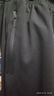 真维斯（Jeanswest）休闲裤子男士夏季薄款百搭潮流宽松束脚春秋青少年运动卫长裤 8188黑色（束脚) 4XL （建议165-180斤） 实拍图