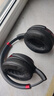 比博欧适用森海塞尔HD4.50BT HD4.40BT HD458BT头戴式耳机海绵套耳罩棉垫耳机套HD450BT耳机套耳机配件 黑色【蛋白皮耳机套，一对装】 实拍图
