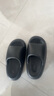 果洛菲（GUOLUOFEI）踩屎感拖鞋男夏季厚底eva浴室情侣凉拖鞋女款可外穿 黑色 42-43 实拍图