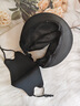 笙格儿防晒帽女夏季帽子扎马尾防紫外线户外时尚休闲遮阳帽鸭舌帽太阳帽 黑色 可调节 实拍图