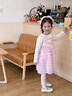 G.duck小黄鸭童装女童连衣裙春秋儿童裙子公主裙女孩蓬蓬蛋糕裙生日礼服 粉色 90 建议1~2岁【 80-90cm】cm 实拍图