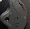 罗技（Logitech）ERGO M575 S无线蓝牙鼠标 无线轨迹球鼠标办公 人体工学鼠标双模 Mac笔记本电脑电池款USB家用鼠标 M575 石墨黑(优联接收器) 实拍图