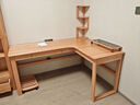 源氏木语实木书桌书房简约转角靠墙电脑桌小户型家用橡木办公桌子 【原木色-无上架】1.6m右转角 实拍图