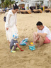 babycare儿童洞洞鞋春夏沙滩小孩家居防滑宝宝拖鞋 特里青柠 13 实拍图