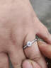 DRIG钻戒指女求婚结婚一克拉莫桑钻纯银送女友老婆生日礼物圣诞节礼物 1克拉(80％客户的选择) 活口可调节(求婚钻戒) 实拍图