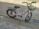 凤凰（Phoenix）儿童自行车凤凰儿童自行车10岁以上女童自行车6-10岁小学生自行车 标配粉丨辐条轮+后座+礼包 22寸【适合140-165cm】 实拍图