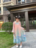 安妮优儿（Anneyol）汉服女童秋款2025新款古风连衣裙女孩唐装儿童超仙古装裙子春秋 粉红色 140 实拍图