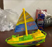 ZOCO宝宝戏水快艇玩具夏天洗澡水上摩托艇帆船游艇儿童沐浴上链小船 I63-帆船+快艇(颜色随机)二个 实拍图