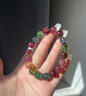 碧芳琼收藏级7A天然水晶西瓜碧玺手串彩虹碧玺发晶手链生日礼物送对象 10mm西瓜碧玺7A收藏级 实拍图