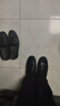 奥康男鞋春夏季新款真皮豆豆鞋男套脚商务休闲皮鞋驾车皮鞋软皮软底鞋 黑色 42 260mm 实拍图
