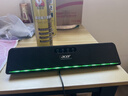 宏碁（acer）电脑音响蓝牙音箱有线桌面家用台式机电脑游戏笔记本手机通用超重低音炮长条多媒体迷你 经典黑有线【流光氛围灯】 实拍图