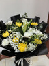 钰尚清明节菊花花束扫墓祭奠祭祀悼念鲜花速递同城北京上海广州配送店 款12(11朵混搭菊花加2支百合)E 实拍图