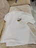 POUM简约短袖T恤男夏季男生宽松薄款衣服潮牌潮流体恤帅气百搭 MSL-C338白色 M 【建议105-120斤】 实拍图