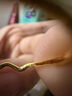 潮宏基心动足金黄金戒指女素圈送女友生日礼物计价 活圈口 约1.05g 实拍图