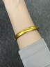鸣钻国际古法心经黄金手镯女款足金999莲花金镯子纯金手饰送女朋友520礼物 【莲花心经黄金手镯】53-54圈口【约15.6g】 晒单实拍图