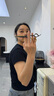 丛林豹爵士专业理发剪刀美发剪刀黑金平剪牙剪无痕柳叶打薄剪发型师专用套装 6.0寸平剪 实拍图