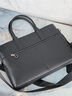 Cohnim kevin奢侈品头层牛皮男士公文包手提电脑文件单肩斜跨包送男友生日礼物 c01845黑色【休闲百搭】 大包 14英寸 实拍图