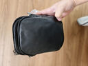 ANDSEEYOU品牌 斜挎包男 休闲男士单肩包真皮迷你挂腰手机包头层牛皮小背包 黑色 实拍图