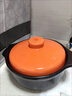 康舒（KANGSHU）砂锅炖锅家用燃气陶瓷锅小号汤煲沙锅煲仔饭煤气灶专用瓦煲煲汤锅 橙色3300ML 实拍图