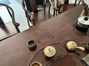 实木大板茶桌一体一整套办公室桌椅组合一整套茶台一体加厚泡茶几 加厚雕刻款单桌 1.6米花开富贵茶桌 实拍图