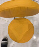 万向轮小凳子带滑轮矮凳家用换鞋凳儿童靠背椅子客厅圆凳软包板凳 橘橙色-加固护腰碳钢架-万向轮 实拍图