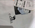 骆驼（CAMEL）运动速干T恤透气宽松户外休闲圆领情侣短袖夏季男款，白色3XL 实拍图