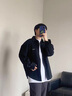 百鹊亭衬衫男2025秋冬新款港仔文艺日系工装长袖衬衫外套男潮牌休闲衬衣 CS169黑色 XL 实拍图