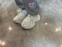 李宁热女童鞋子2026夏季新款儿童小白鞋大童女孩运动鞋网面跑步鞋老爹鞋 999白色单鞋款 32 码 实拍图