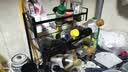 爱嘉莉 AIJALY卫生间置物架枪灰色免打孔厕所洗手间收纳架挂件洗漱台浴室置物架 【加厚带钩带杆】置物架50cm双层 实拍图