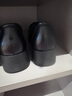 ZHR头层牛皮革乐福鞋女粗跟通勤皮鞋女一脚蹬软底单鞋女KM19黑色38 实拍图