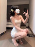 小野七天纯欲性感蕾丝花边吊带连衣裙辣妹可外穿睡裙女夏季紧身包臀短裙子 均码 建议体重80-120斤 实拍图