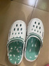 森馬洞洞鞋男士夏季外穿防滑防臭二合一包头拖鞋厚底增高运动沙滩凉鞋 白色 38-39 实拍图
