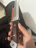 户外战术防身5cr钢刀高硬度锋利直刀檀木手柄野营求生便携小刀具 8cr武士钢刀【赠战术皮刀套】 24.3cm-小于60° 实拍图