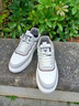 花花公子（PLAYBOY）男鞋子男2025秋季板鞋男款休闲小白鞋男士潮流运动鞋 白灰新 42 实拍图