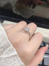 周百福【1000+门店】S925银戒指女求婚结婚订婚对戒送女友纪念生日礼物 【银戒指】*免费刻字+写贺卡-纪念日生日送闺蜜老婆 实拍图