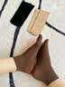 浪莎丝袜女士春秋加厚短袜耐磨防勾肉色袜子秋冬天鹅绒黑色中筒袜 【肤3黑2(5双)】 5双 均码 【80D(适合15~25℃穿)】短袜 实拍图