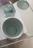 专属时代食品级可折叠硅胶水杯户外露营茶水杯差旅便携漱口杯 薄荷绿 150mL + 小布袋 实拍图