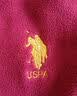 U.S. POLO ASSN.马甲男抓绒摇粒绒春秋立领无袖背心男装外套酒红L 实拍图