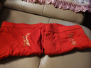 4条盒装大红男士纯棉平角内裤结婚本命年鸿运四角内裤男生秋冬季 【纯棉2条装】平安+好运 4XL【适合160-180斤】 实拍图