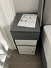 米客米家（MIKEMIJIA）床头柜现代简约小型带滚轮可移动卧室床边窄缝储物柜子床头置物 【带轮子】雾灰色-宽30cm 实拍图