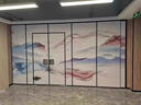 酒店活动隔断墙饭店包厢宴会厅办公室移动折叠推拉隔音屏风门网红 木饰面 实拍图