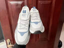 里奇.乔丹   RICKY JORDAN男鞋春夏品牌皮面透气运动鞋休闲减震旅游鞋户外百搭防臭跑步鞋男 QD331白色【皮面款】 41 实拍图
