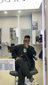 堡莱斯感光变色近视眼镜男眉线半框防蓝光辐射眼镜架女护眼有度数眼睛片 透灰框-变蓝 1.56非球面变色(0-400度) 实拍图