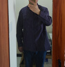 探拓（TECTOP）衬衫男女同款防晒工装外套男士长袖衬衣宽松休闲衣服 山梗紫 L 晒单实拍图