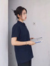 罗蒙【父亲节礼物】冰丝短袖t恤男夏季薄款男士透气polo翻领衫半袖 藏青+灰蓝 XL (建议125-140斤) 实拍图