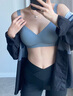 Carey Kay无痕粉底液内衣女聚拢文胸小胸显大无钢圈上托调整型胸罩送女朋友 碳灰蓝 【聚拢显大 热卖爆款】 M (适合75=34ABC) 实拍图
