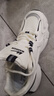 回力女鞋春秋潮流老爹鞋女百搭厚底增高休闲运动鞋子女 白黑(皮面) 37 实拍图