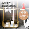 DSRAWMYT 衣帽架 带轮可移动卧室多功能收纳架轻奢挂衣架落地礼 香槟金80CM 带滚轮+带篮筐 实拍图