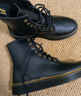 马丁（DR.MARTENS）Zavala西部靴男女款夏季舒适轻量黑色工装风马丁靴 黑色 43 实拍图